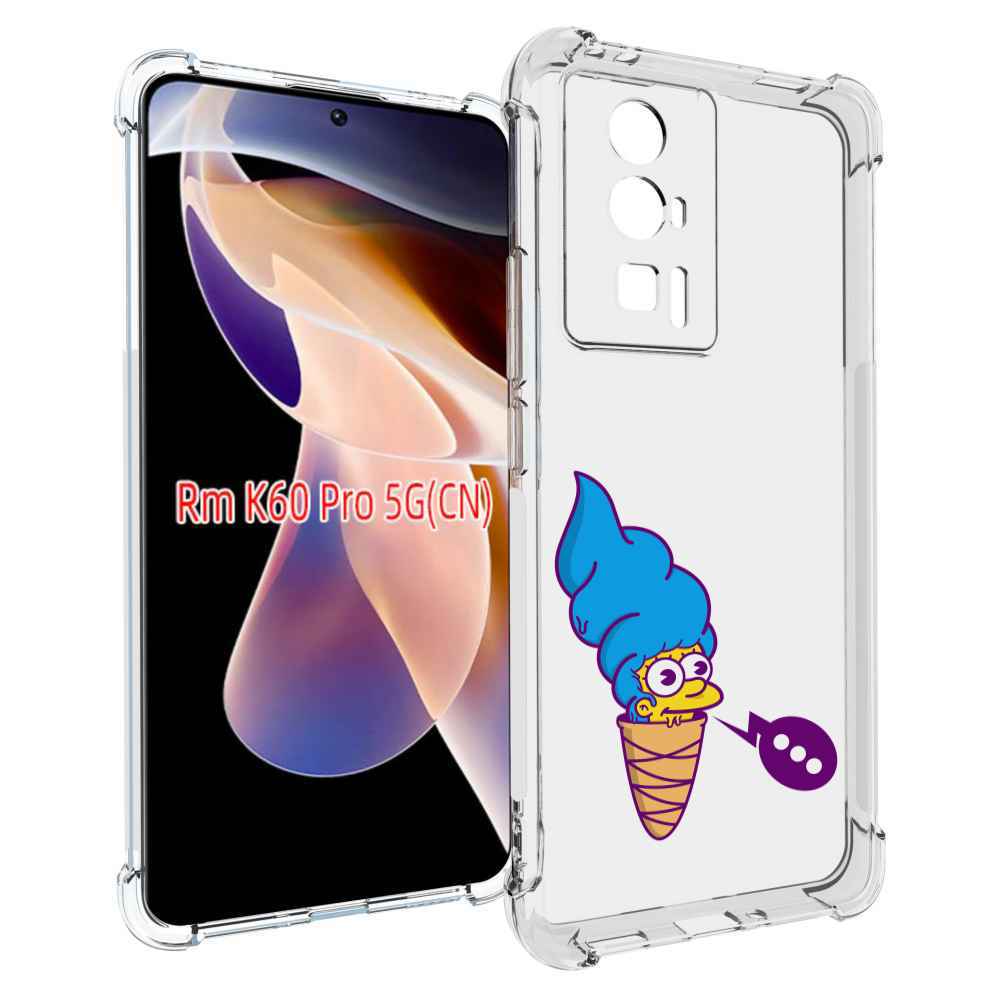 

Чехол MyPads Мардж-рожок для Xiaomi Redmi K60 Pro, Прозрачный, Tocco
