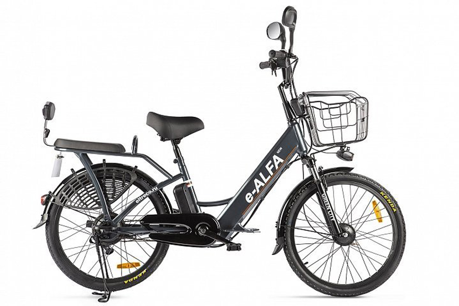 

Электровелосипед Eltreco e-Alfa 2022 One Size черный/серебристый, e-Alfa