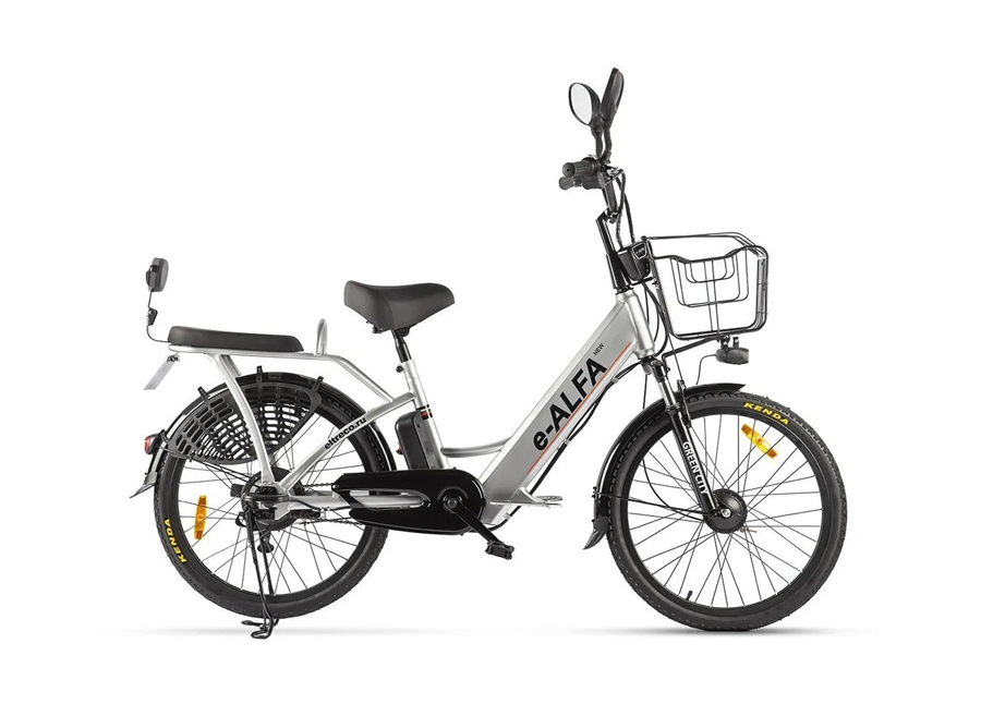 

Электровелосипед Eltreco e-Alfa 2022 One Size серебристый, e-Alfa