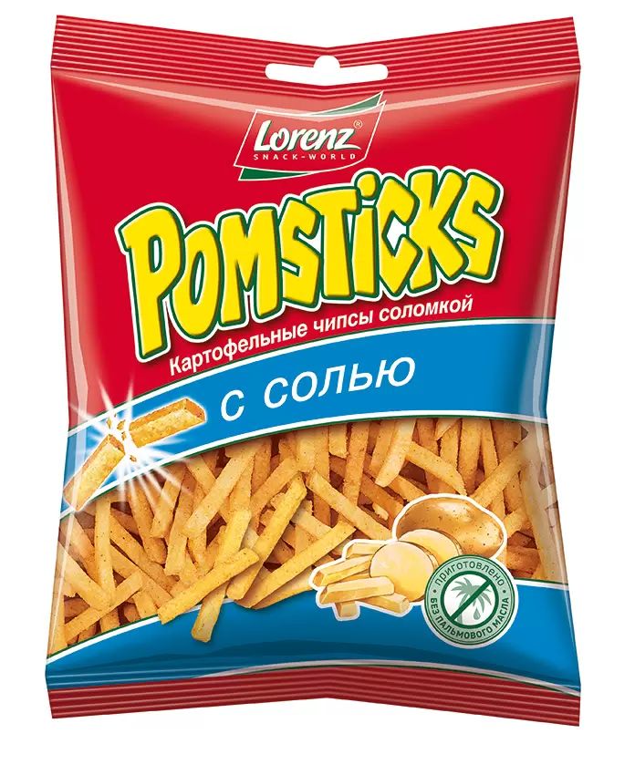 Чипсы картофельные Lorenz Pomsticks с солью соломкой 40 г