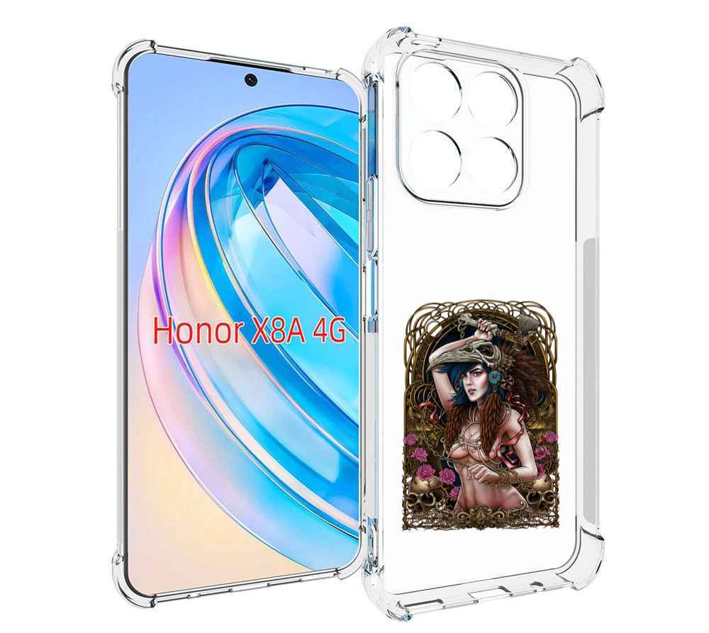 

Чехол MyPads красивая девушка рисунок для Honor X8a, Tocco