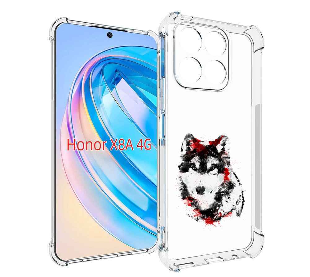 

Чехол MyPads кровавый волк для Honor X8a, Tocco