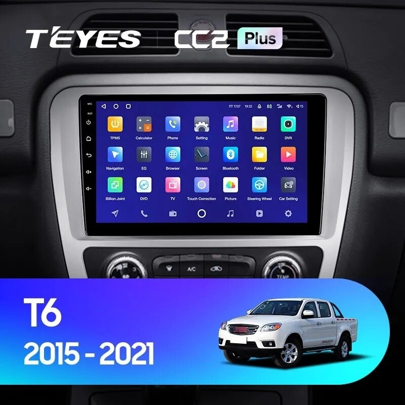 

Штатная магнитола Teyes CC2 Plus 6/128 JAC T6 (2015-2021), CC2 Plus