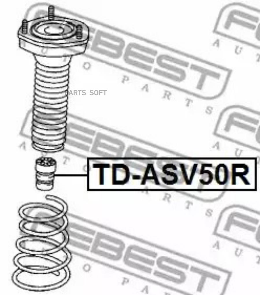 

Td-asv50r_отбойник амортизатора заднего lexus es 350 12-18