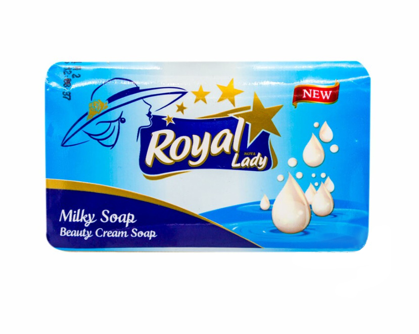 фото Туалетное мыло твердое royal lady milky soap для рук 140 г