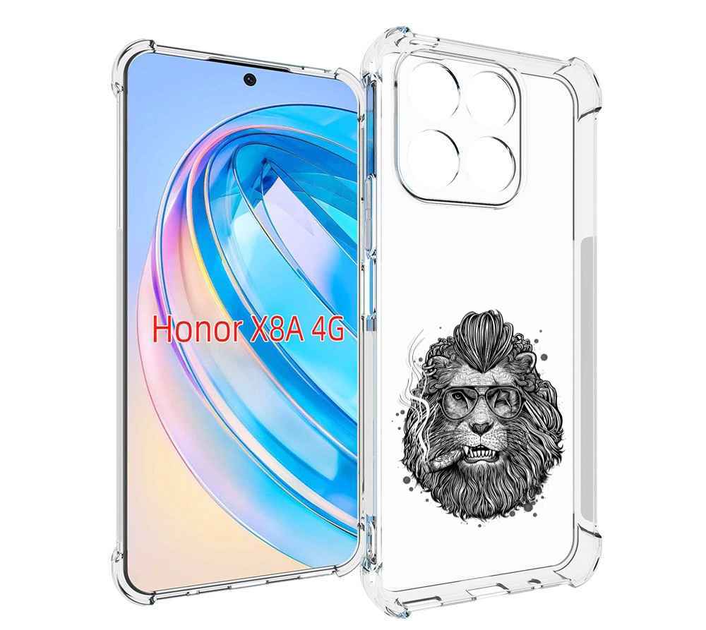 

Чехол MyPads курящий лев для Honor X8a, Tocco