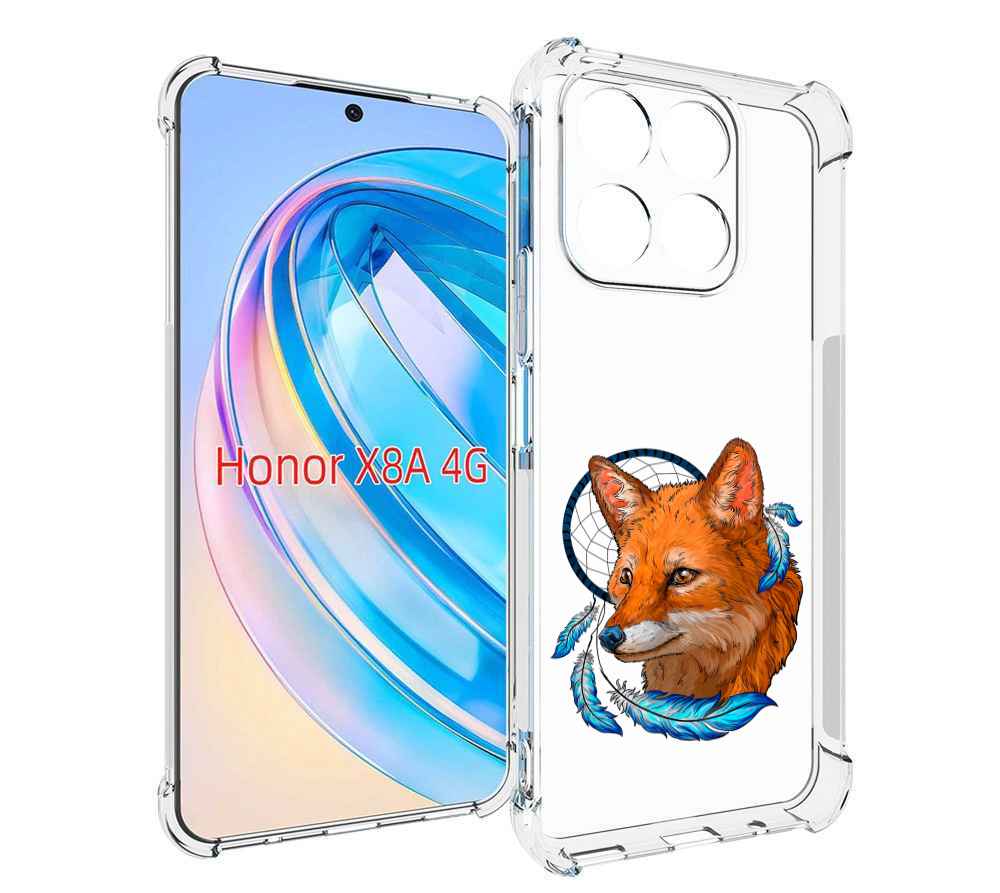 

Чехол MyPads лиса и ловец снов для Honor X8a, Tocco