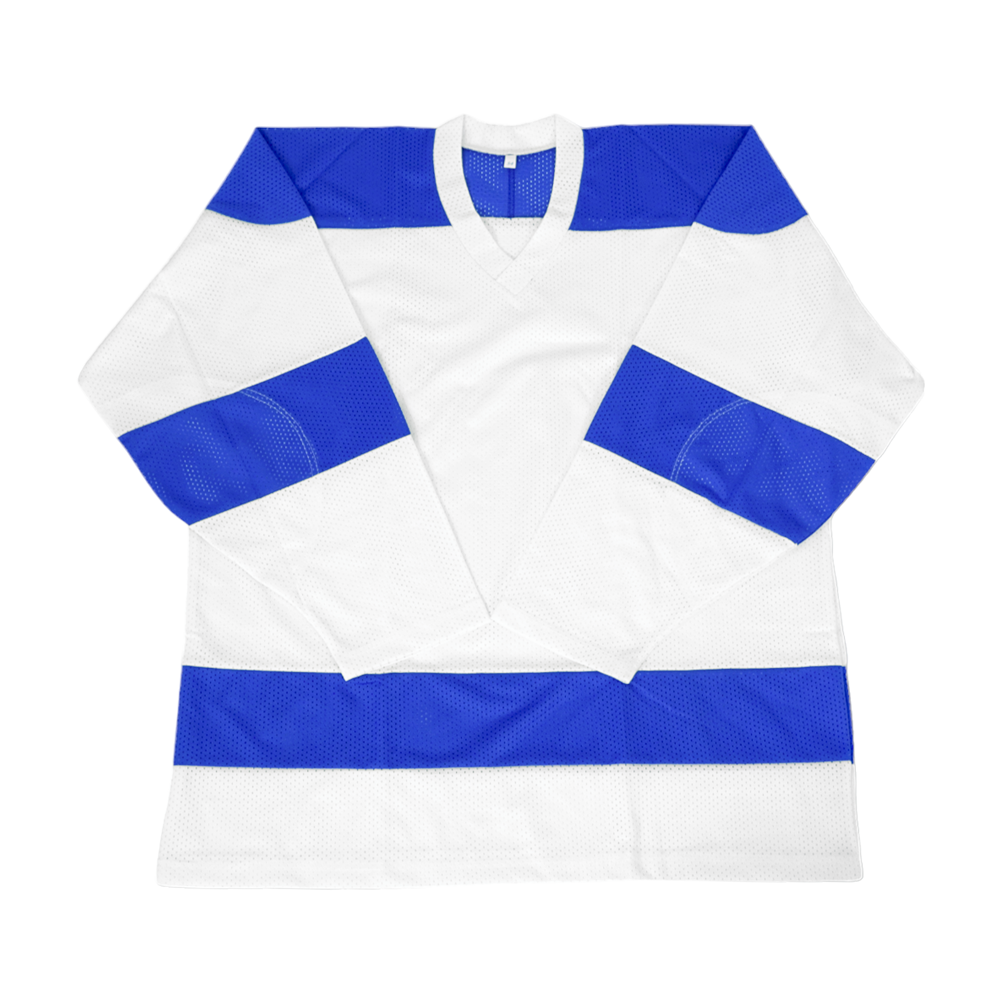 Хоккейная майка ВОЛНА SR, 54, белый-синий