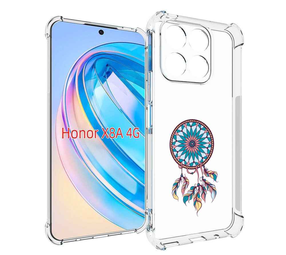 

Чехол MyPads ловец снов синий для Honor X8a, Tocco