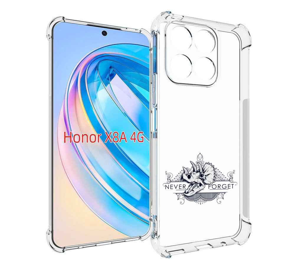 

Чехол MyPads логотип носорога никогда не забуду для Honor X8a, Tocco