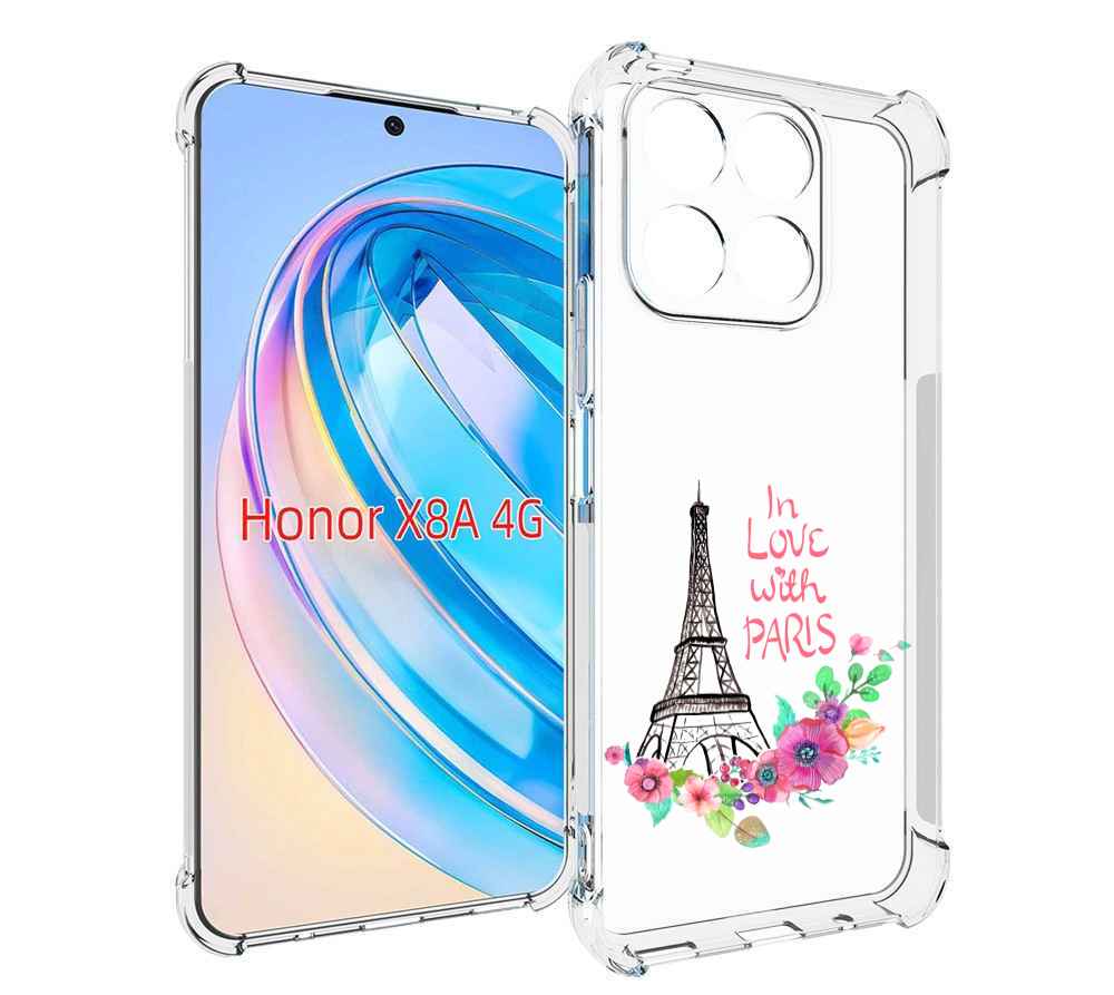 

Чехол MyPads любимый париж для Honor X8a, Tocco