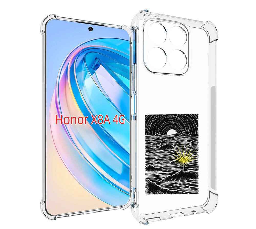 

Чехол MyPads маяк в черно белом море для Honor X8a, Tocco