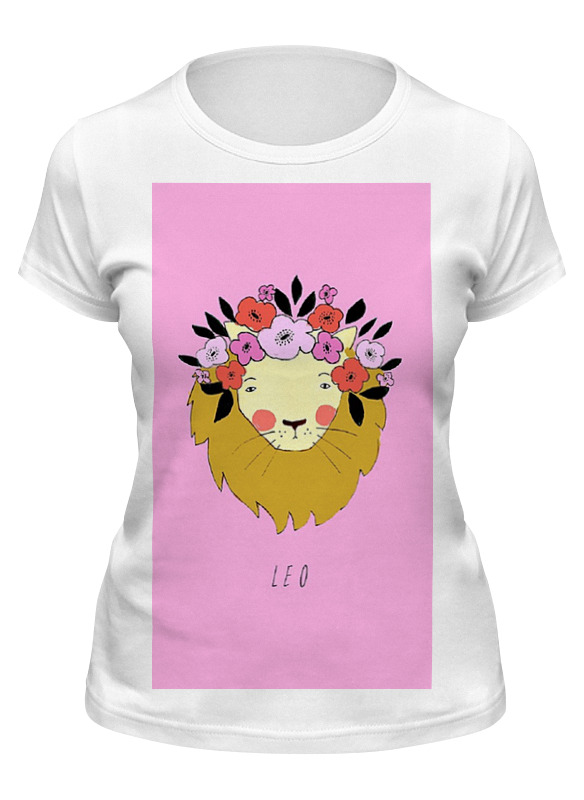 

Футболка женская Printio Знаки зодиака. лев. белая XL, Белый, Знаки зодиака. лев.