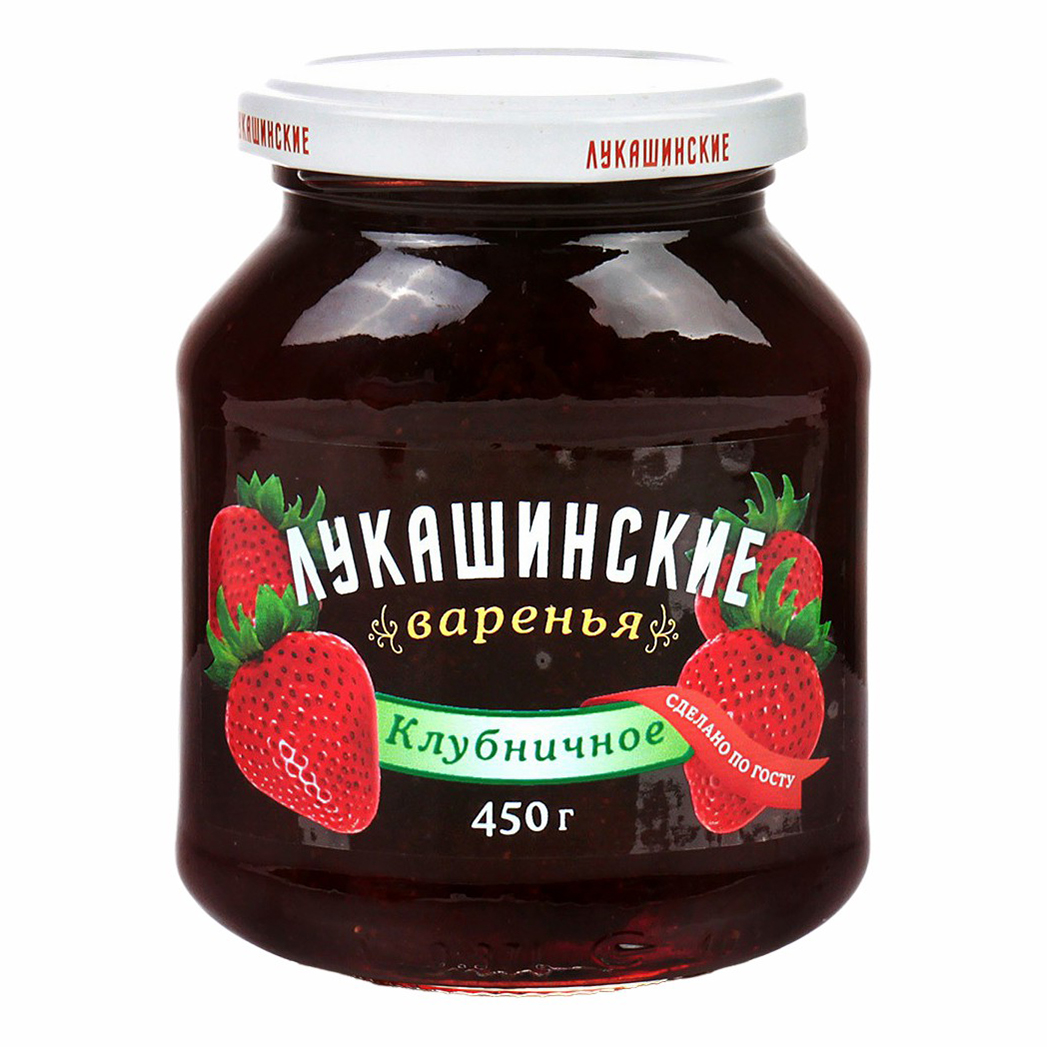 

Варенье Лукашинские клубничное 450 г