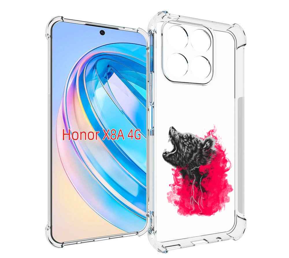

Чехол MyPads медведь в дымке для Honor X8a, Tocco