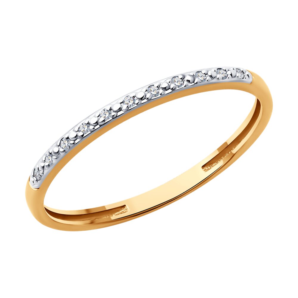 

Кольцо из золота р. 17,5 Diamant 51-210-02248-1, бриллиант, 51-210-02248-1