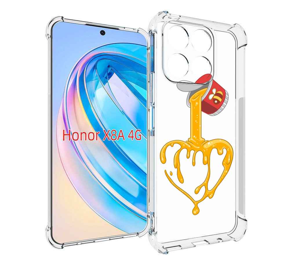 

Чехол MyPads медовое сердце для Honor X8a, Tocco