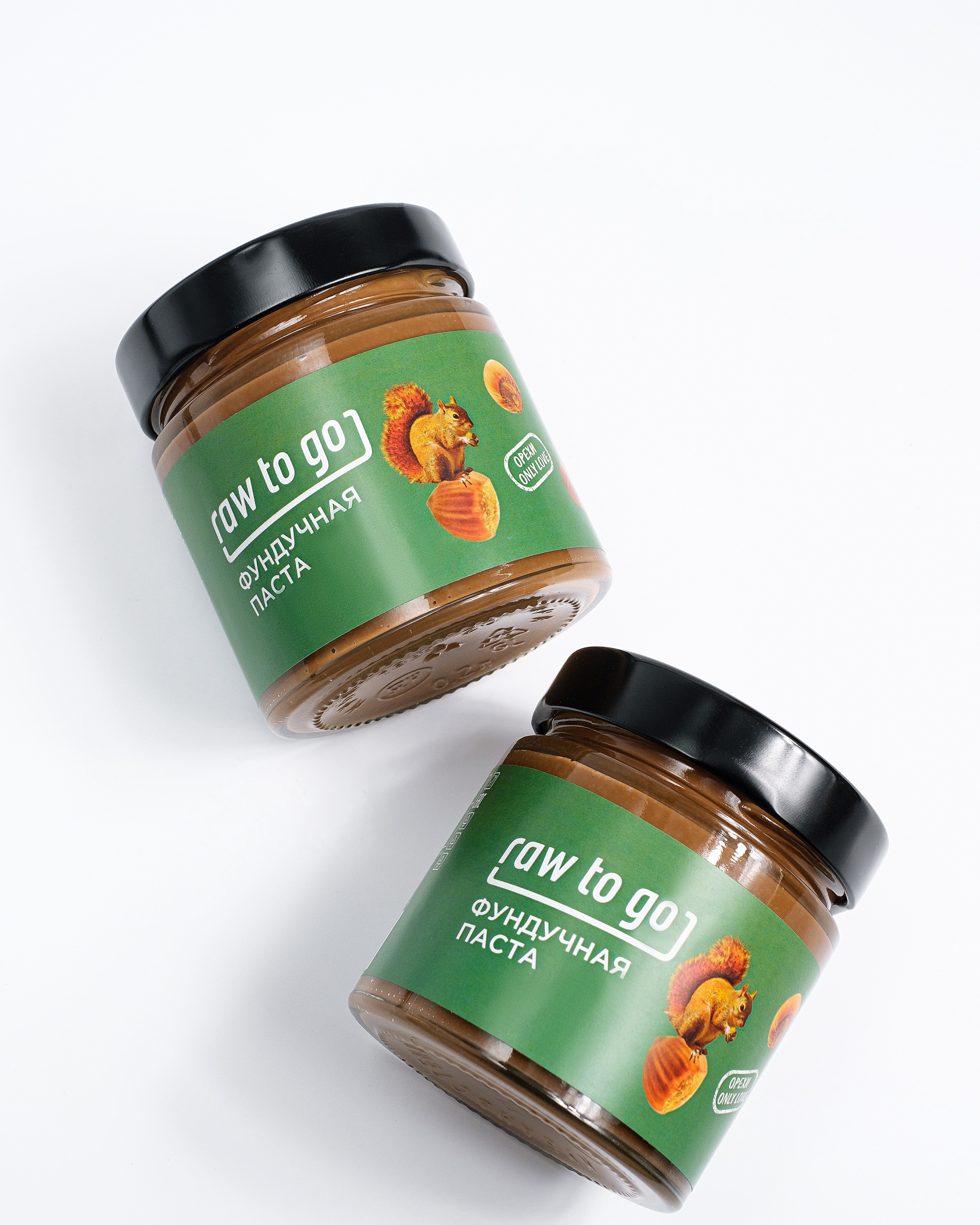 Шоколадно-ореховая паста с фундуком Raw to go, 200г х 2шт