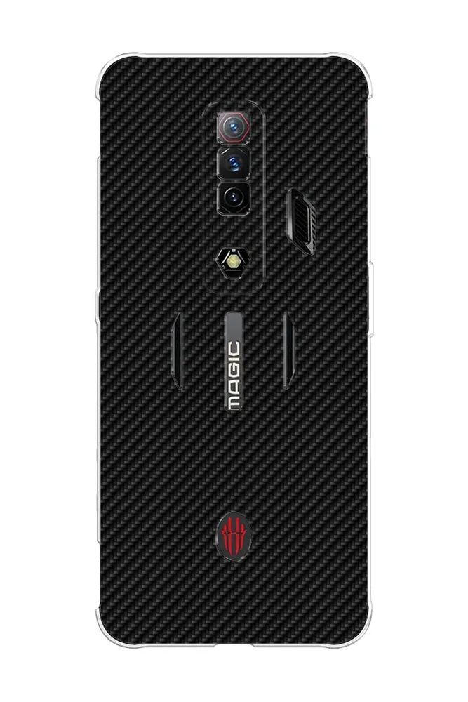 

Чехол Awog на ZTE Nubia Red Magic 7S / ЗТЕ Нубия Ред Мэджик 7С "Черный карбон", Разноцветный, 136350-3