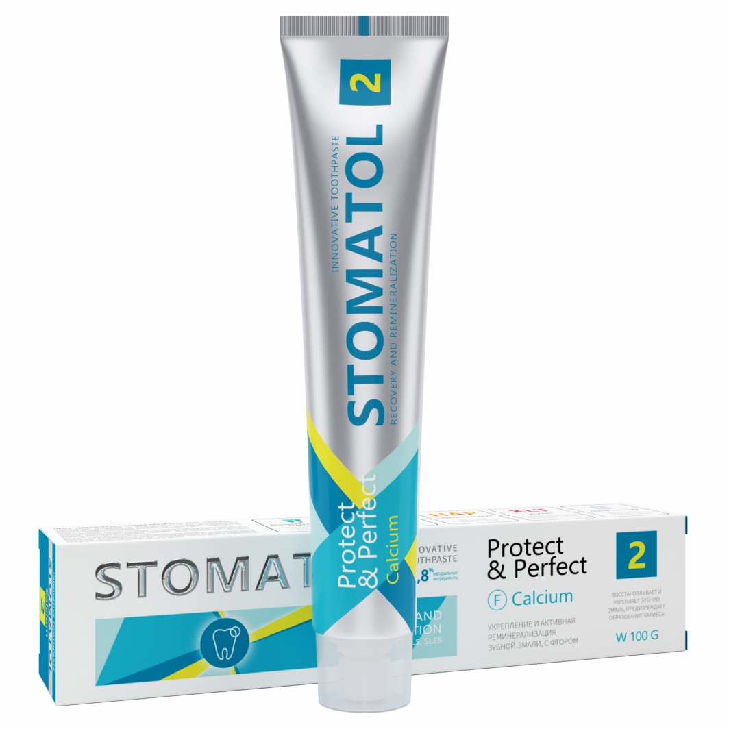 фото Зубная паста stomatol профилактическая calcium 100г