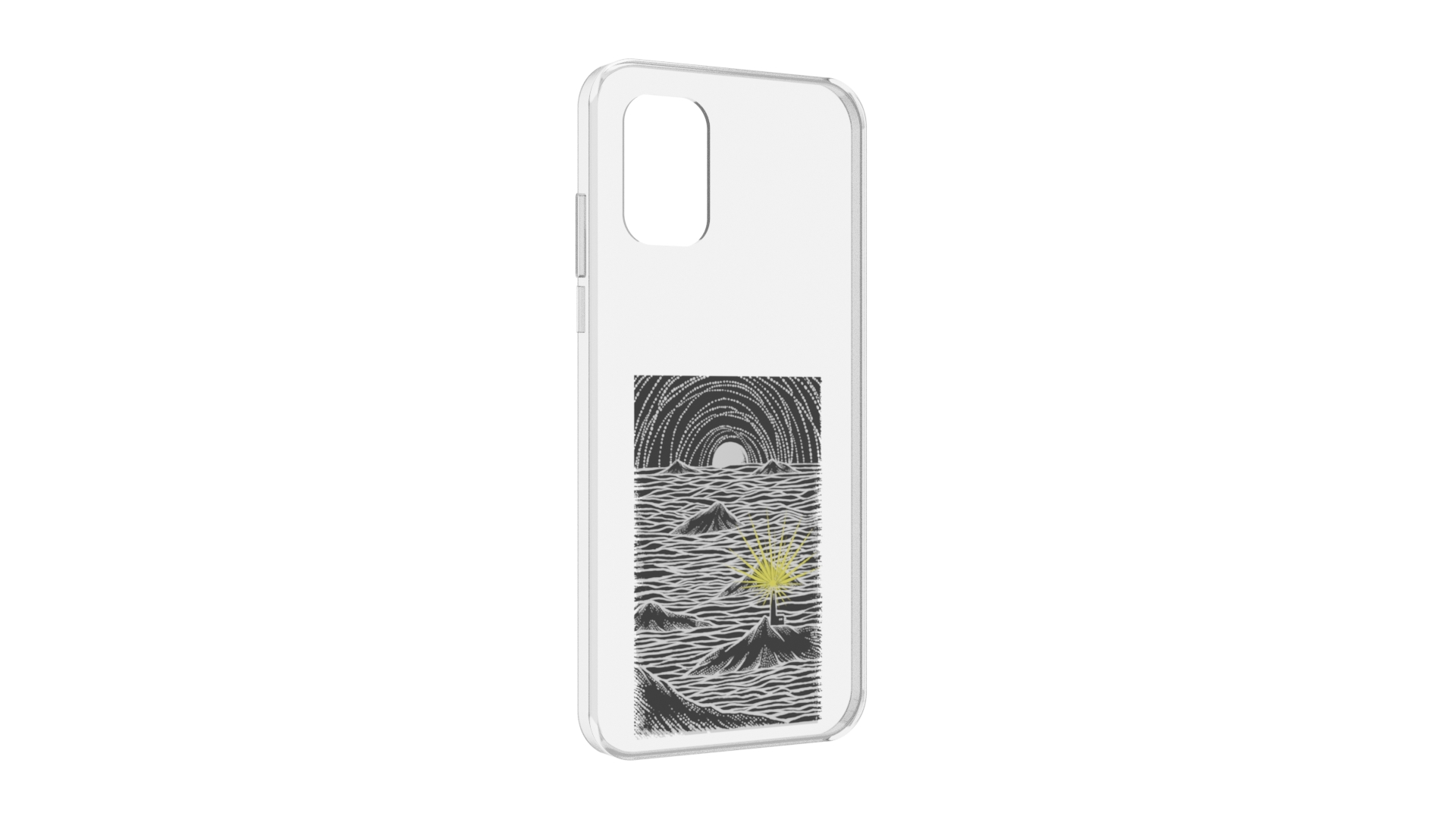 

Чехол MyPads маяк в черно белом море для Nokia G21, Прозрачный, Tocco