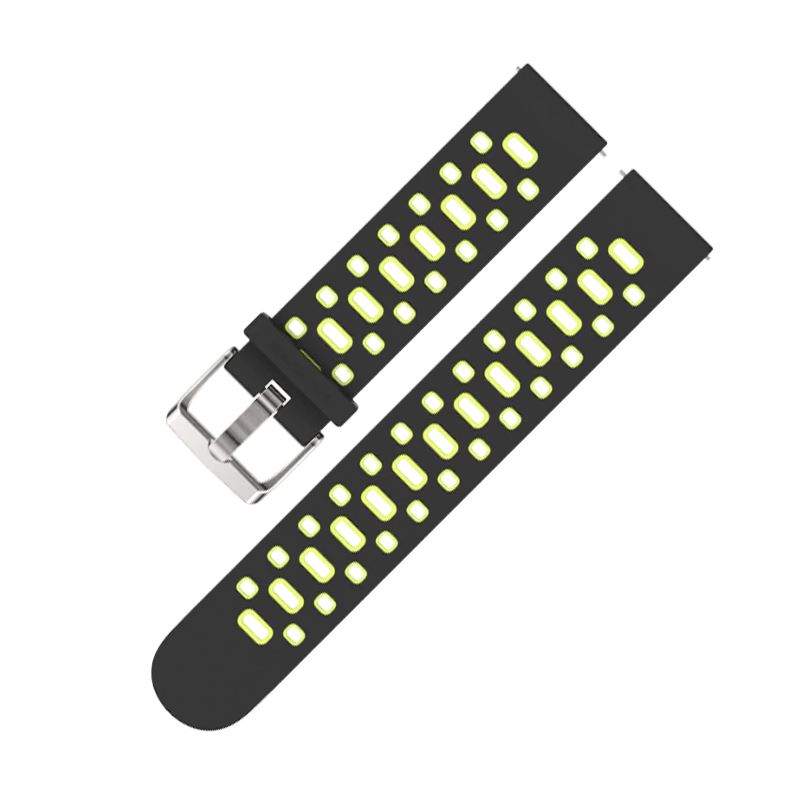 

Ремешок Mijobs для Amazfit Bip/Bip Lite/GTR 42mm/GTS, 20 мм, (черный/зелёный), Bip