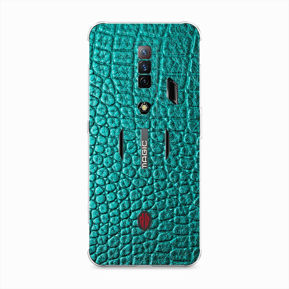 

Чехол Awog на ZTE Nubia Red Magic 7S / ЗТЕ Нубия Ред Мэджик 7С "Бирюзовая змея", 136350-3