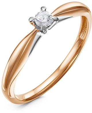 

Кольцо женское Diamond Union 5-3603-103 р.18, 5-3603-103