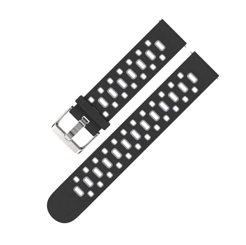 

Ремешок Mijobs для Amazfit Bip/Bip Lite/GTR 42mm/GTS, 20 мм, (черный/серый), Bip