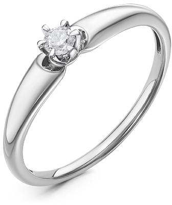 

Кольцо женское Diamond Union 5-3634-103 р.17.5, 5-3634-103-1Б