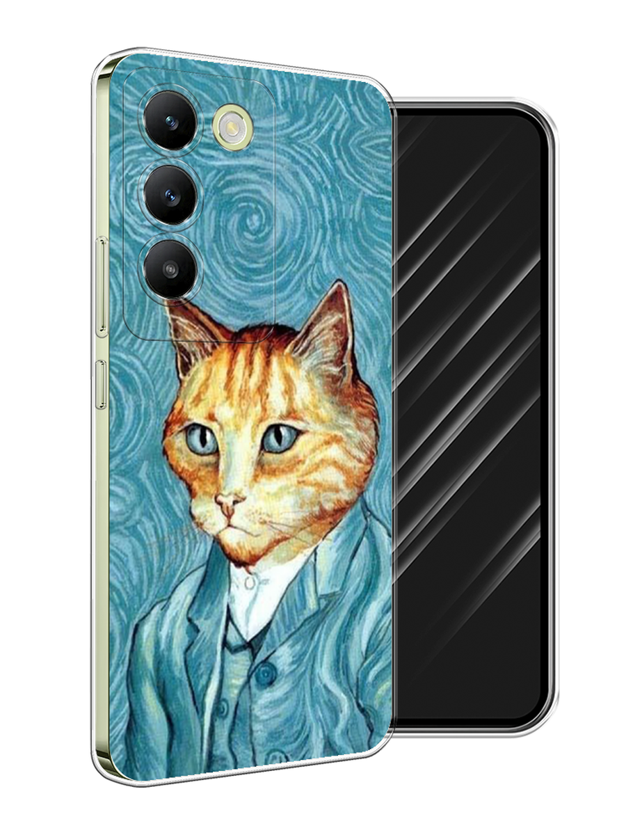 

Чехол Awog на Vivo V30 lite 4G "Кот Ван Гог", Голубой;коричневый, 2610350-1
