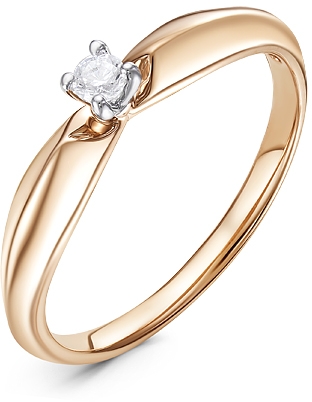 

Кольцо женское Diamond Union 5-3650-103 р.17.5, 5-3650-103-1К