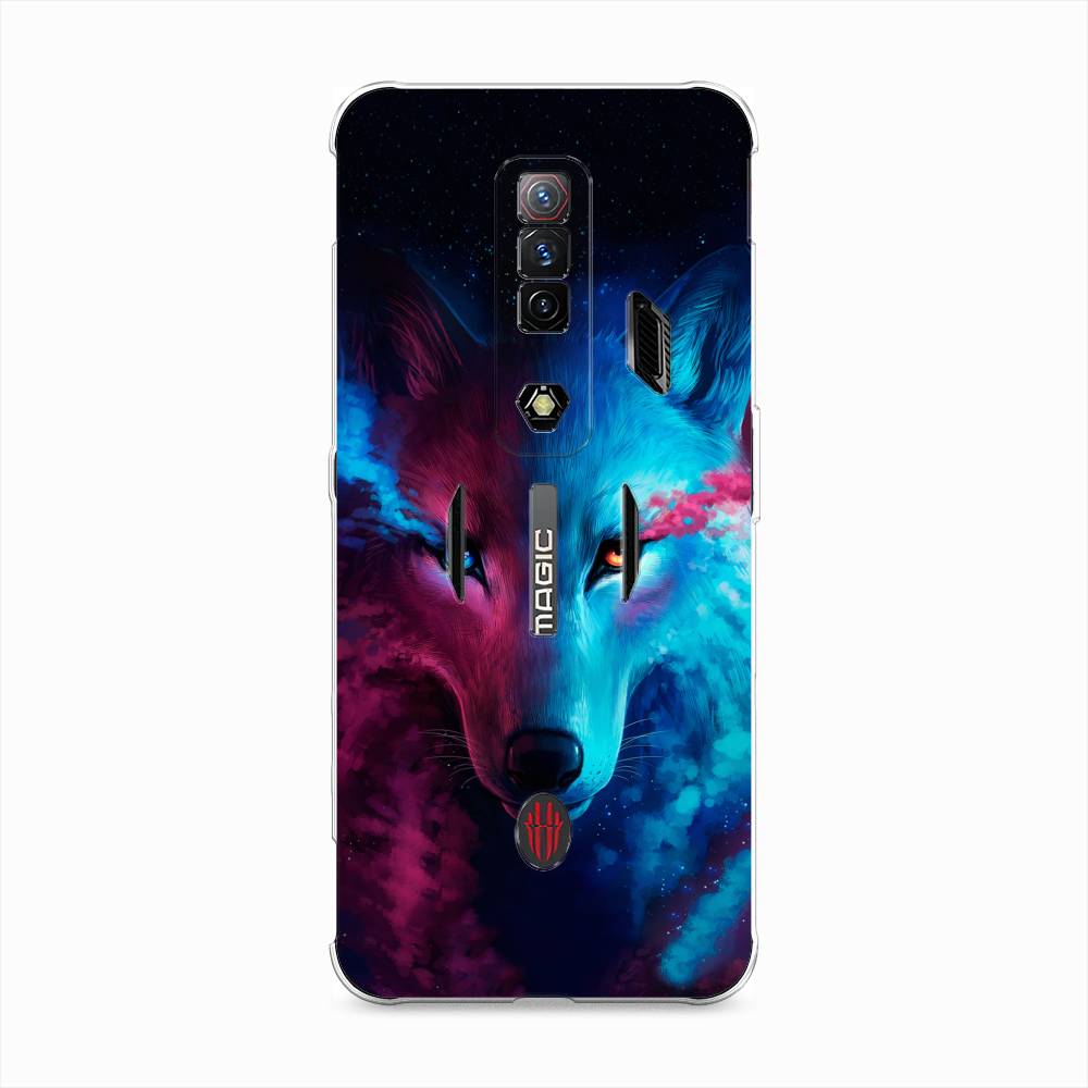 

Чехол Awog на ZTE Nubia Red Magic 7S / ЗТЕ Нубия Ред Мэджик 7С "Волшебный волк", Разноцветный, 136350-1