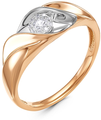 

Кольцо женское Diamond Union 5-3698-103 р.19, 5-3698-103