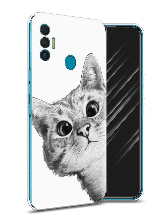 

Чехол Awog на Google Pixel 7 Pro "Кот рисунок черно-белый", Белый;черный