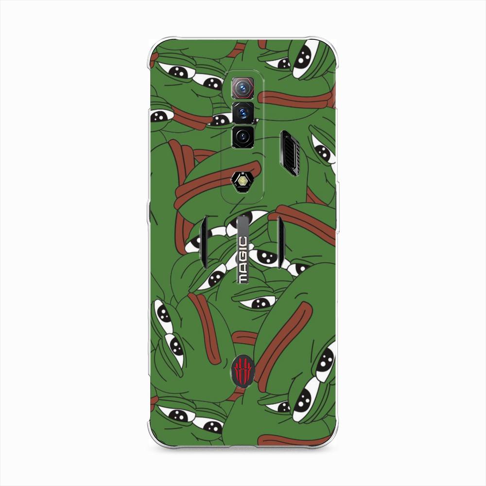 

Чехол Awog на ZTE Nubia Red Magic 7S / ЗТЕ Нубия Ред Мэджик 7С "Печальный frog", Разноцветный, 136350-9