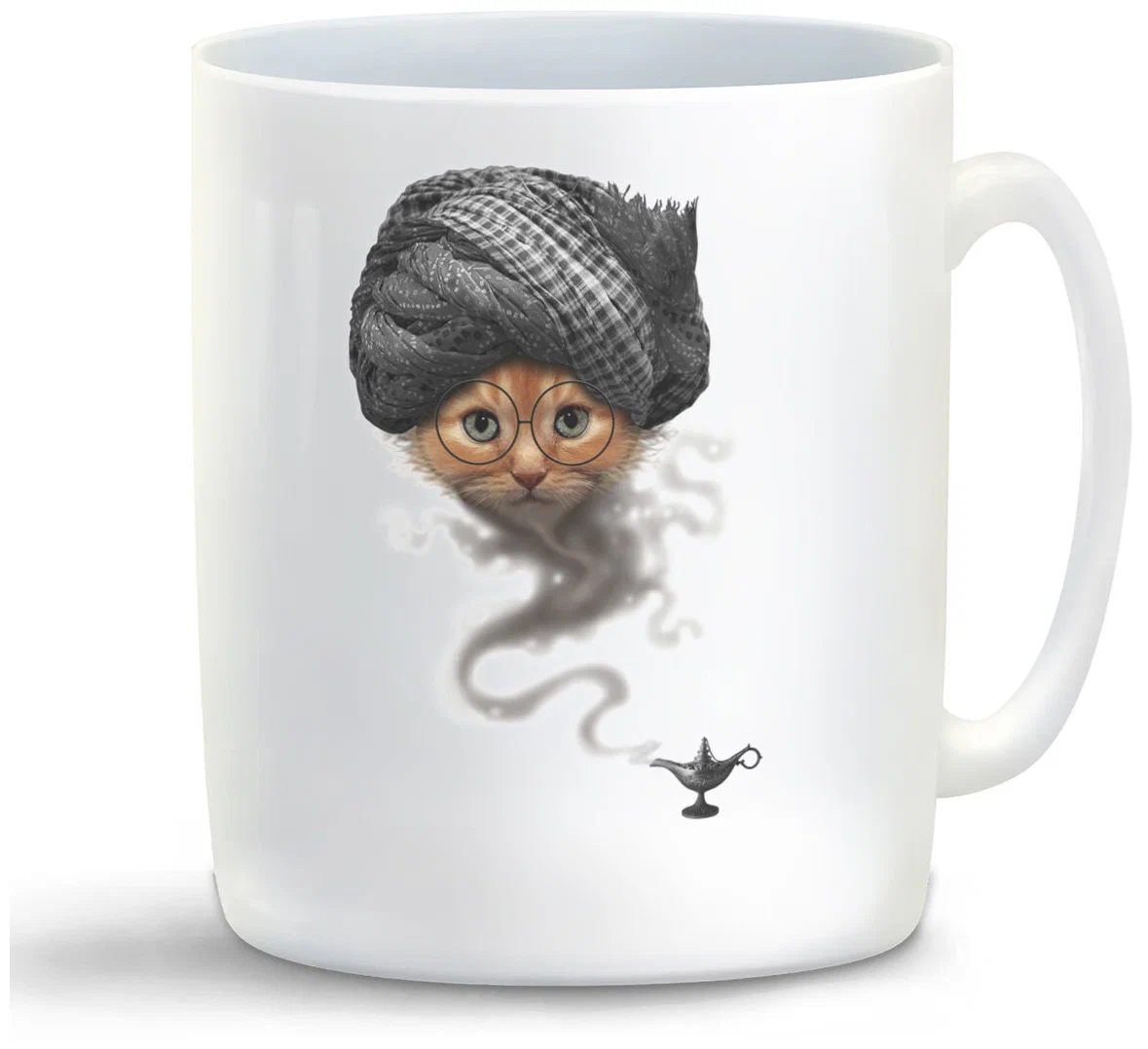 

Кружка CoolPodarok Котёнок джин лампа