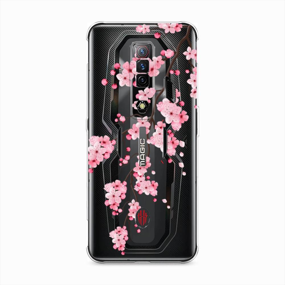 

Чехол Awog на ZTE Nubia Red Magic 7S / ЗТЕ Нубия Ред Мэджик 7С "Розовая сакура", Разноцветный, 136350-8