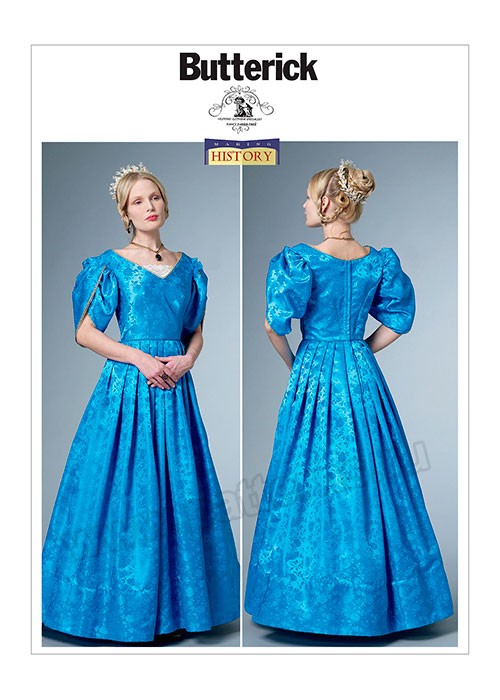 

Выкройка Butterick №6501 — Историческое платье