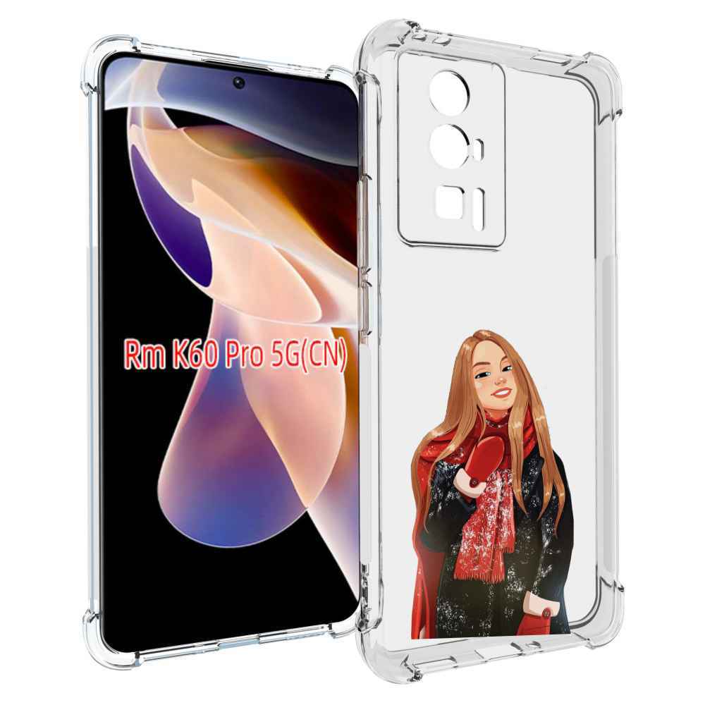 

Чехол MyPads Новогодний-зимний-арт женский для Xiaomi Redmi K60 Pro, Прозрачный, Tocco