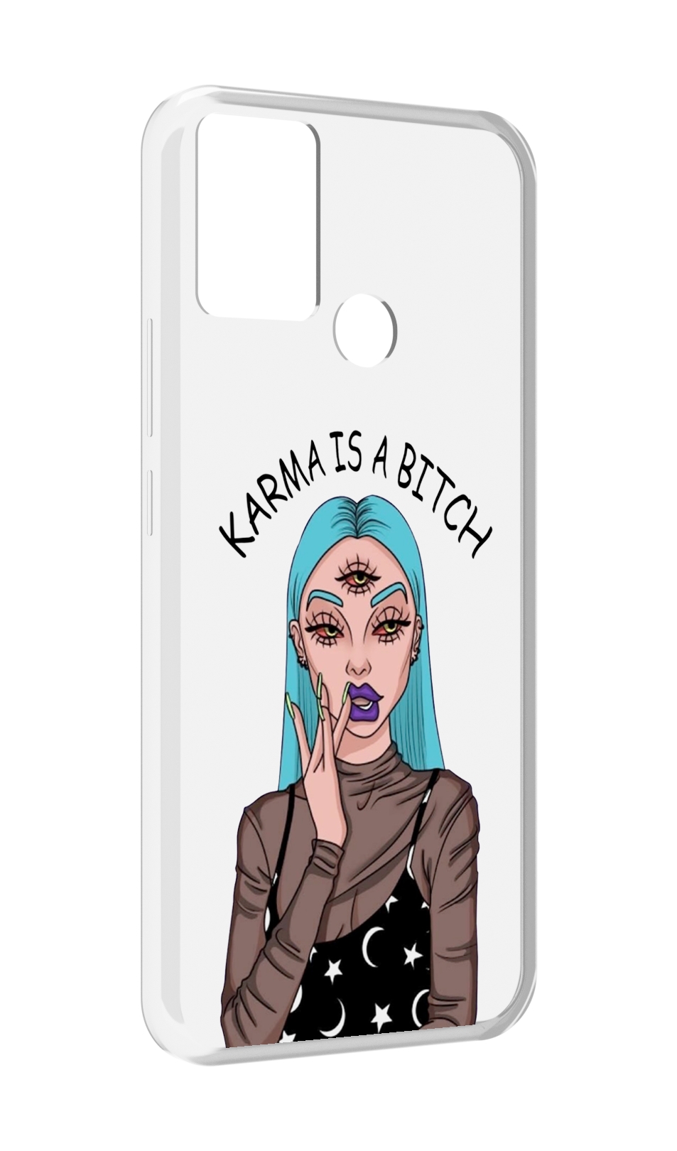 

Чехол MyPads плохая-карма женский для Infinix Hot 11 Play, Прозрачный, Tocco