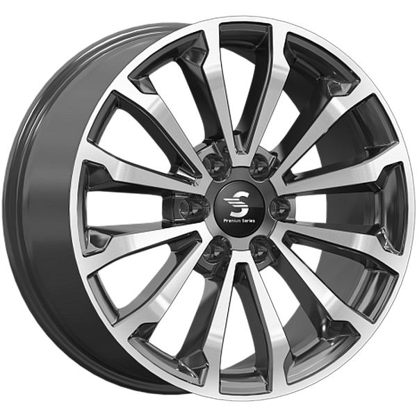 Диск SKAD Premium Series КР006-00 8520 61397 ET25 D1061 Diamond Black Gris 26304₽