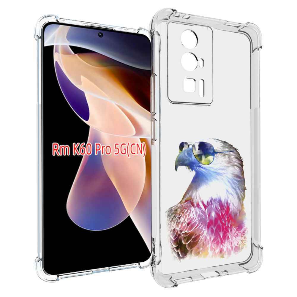 

Чехол MyPads Орел в очках для Xiaomi Redmi K60 Pro, Прозрачный, Tocco