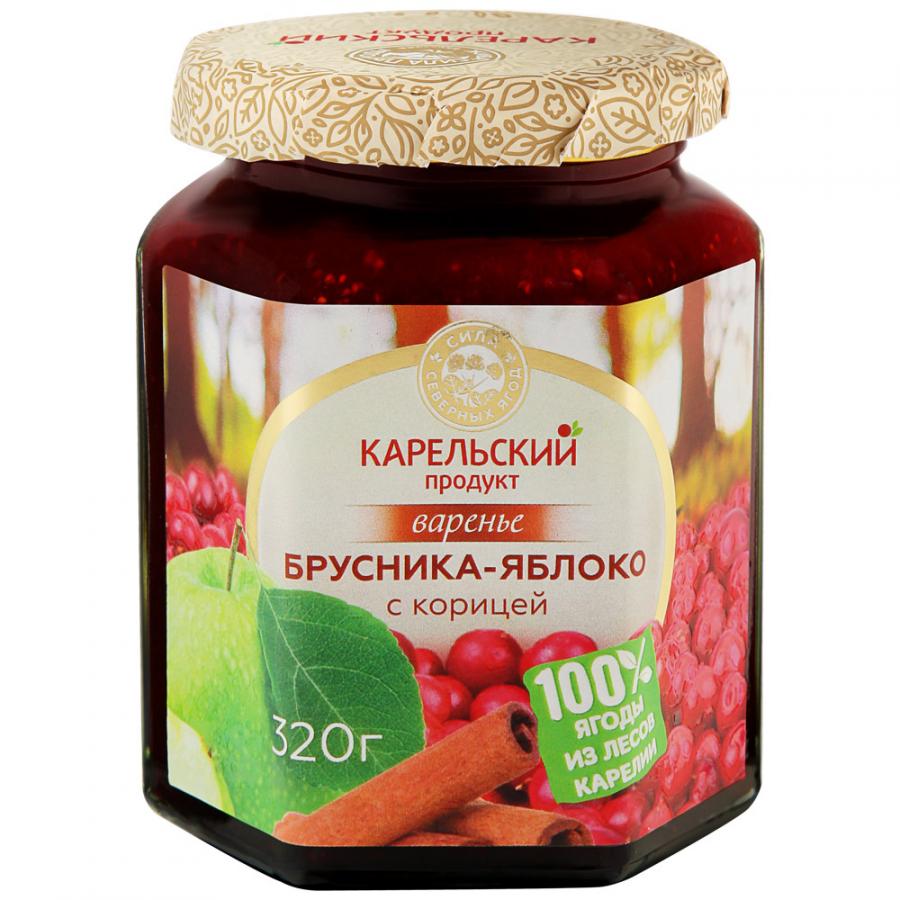 

Варенье Карельский продукт Брусника-Яблоко с корицей 320г