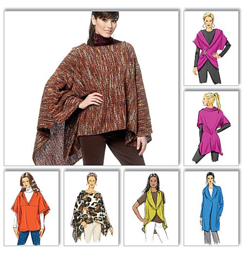 

Выкройка Butterick №5680 — Накидка, Жакет