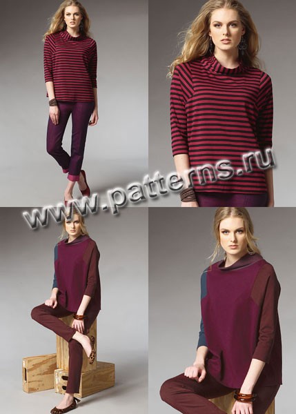 

Выкройка Butterick №5961 — Пуловер, Брюки