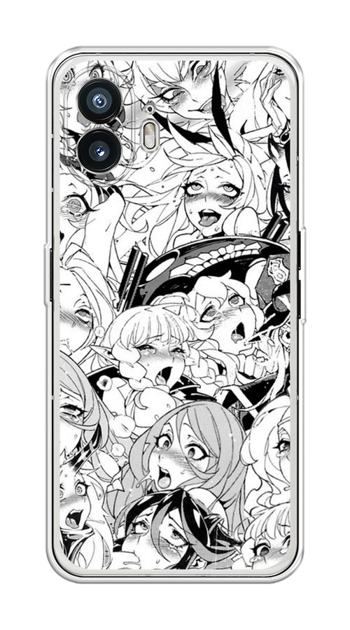 

Чехол на Nothing Phone (2) "Ахегао манга тян", Черный;белый;серый, 3300250-1