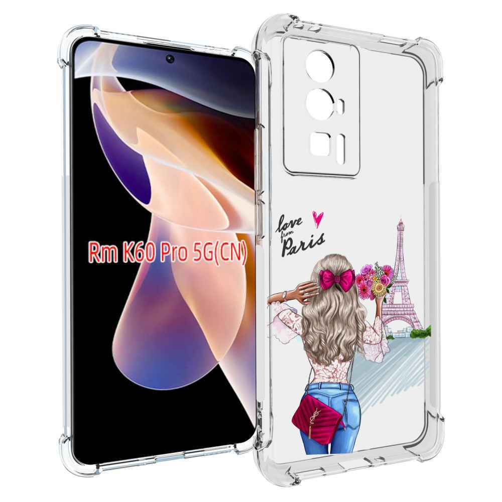 

Чехол MyPads Парижанка женский для Xiaomi Redmi K60 Pro, Прозрачный, Tocco