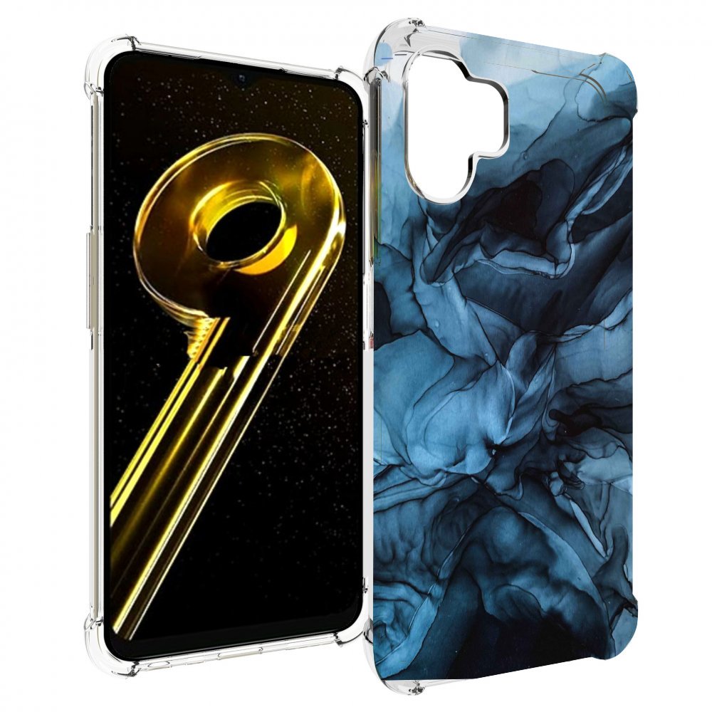 

Чехол бампер MyPads голубой дымок для Realme 10 5G противоударный, Прозрачный, Tocco