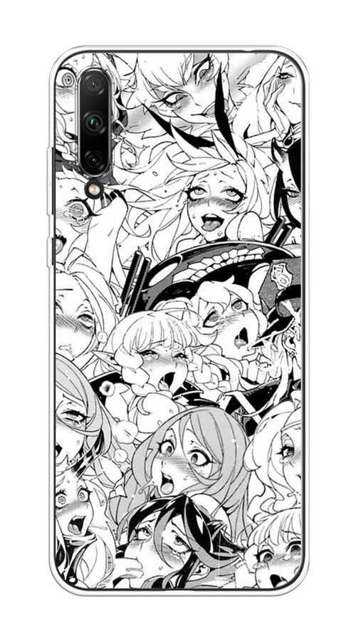 

Чехол на Honor 30i "Ахегао манга тян", Черный;белый;серый, 6104050-1